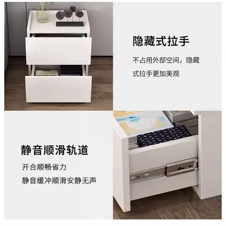 Ultra-Narrow 30cm 40cm Wide Bedside Cabinet Minimalist Installation-Free Small and Compact Home Furniture Design
