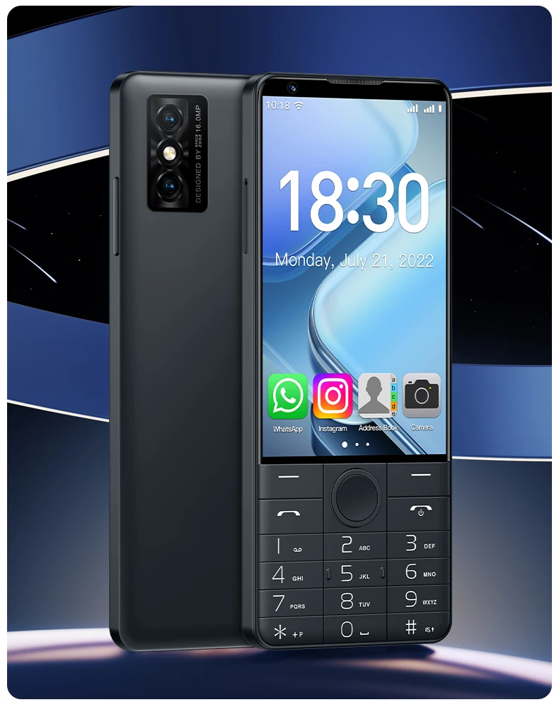 DOOV R70 Pro 4G Touch Keyboard Google Smartphones 4 " IPS 6GB+128GB Android14 16mp 2600mAh Whatsapp Multi Language Mobile Phone