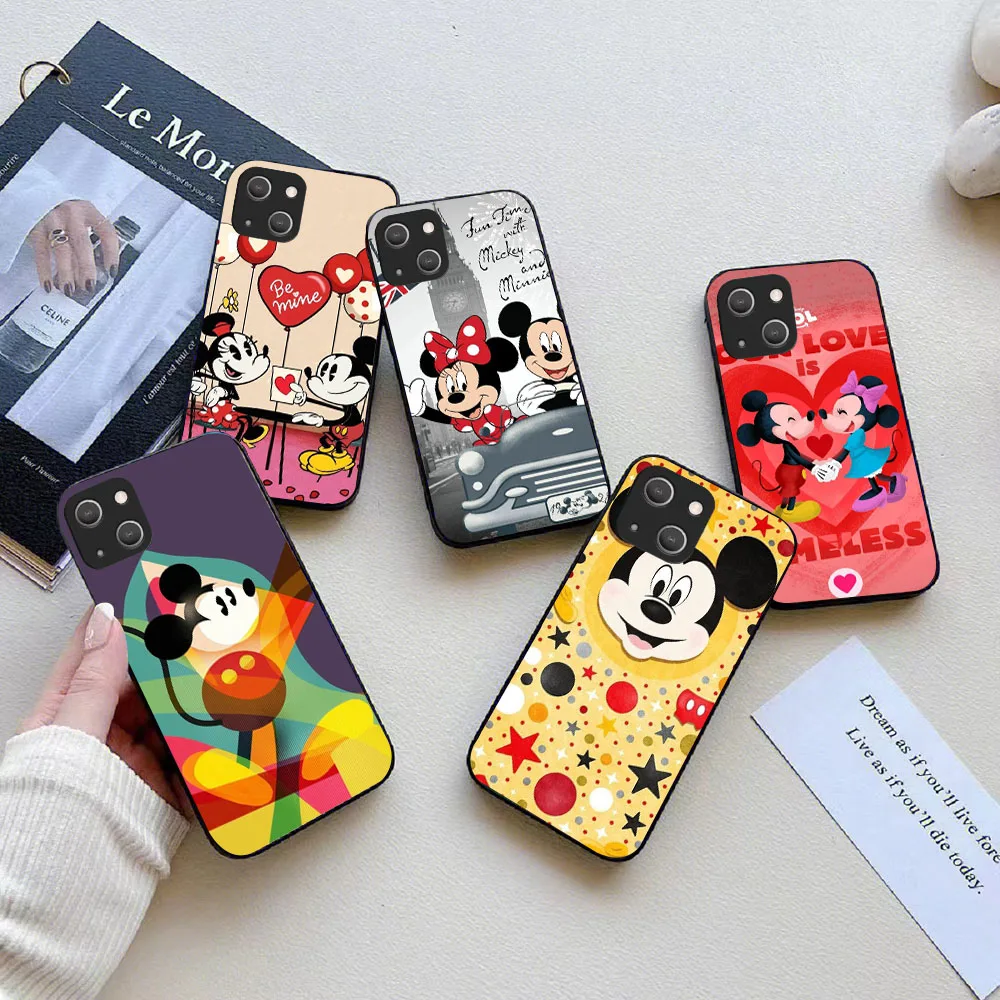 KK-31 Mickey Minnie Silicone Case For iPhone 5S SE 7 8 Plus X XS