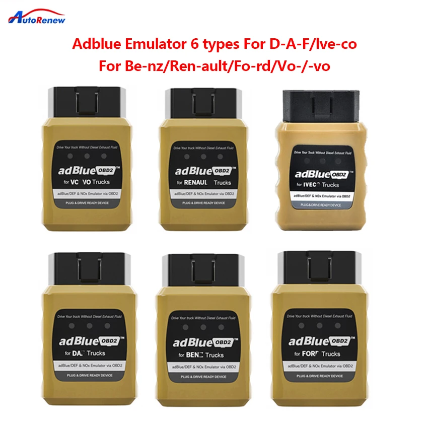 For BENZ/for RENAULT ect Truck Adblue Emulator AdblueOBD2 Adblue/DEF Nox Sensor Damaged SCR System Via OBD2 Adblue OBD engine temperature gauges