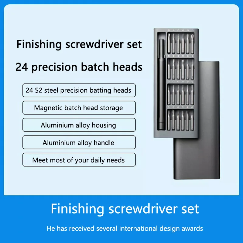 Screwdriver Set Xiaomi 24 In 1 24pcs Mini Pocket Magnetic Absorption Precision Multifunctional Repair Tool