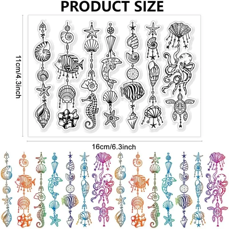 Tampons Transparents "Bord De Mer" | Les Jolies Créations