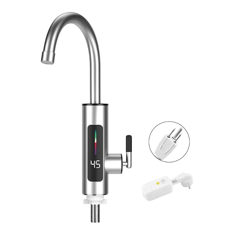 

Upgraded Electric Heating Tap Easy Temperature Adjustment Electric Water Tap Efficient & Safe to Use Water Tap Simpe