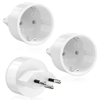 3 EU ไปยังสวิตเซอร์แลนด์ปลั๊กอะแดปเตอร์ 3 ขาปลั๊ก 10A 250V ปลั๊กเยอรมนีฝรั่งเศสสวิตเซอร์แลนด์ปลั๊กไฟฟ้าซ็อกเก็ต 1