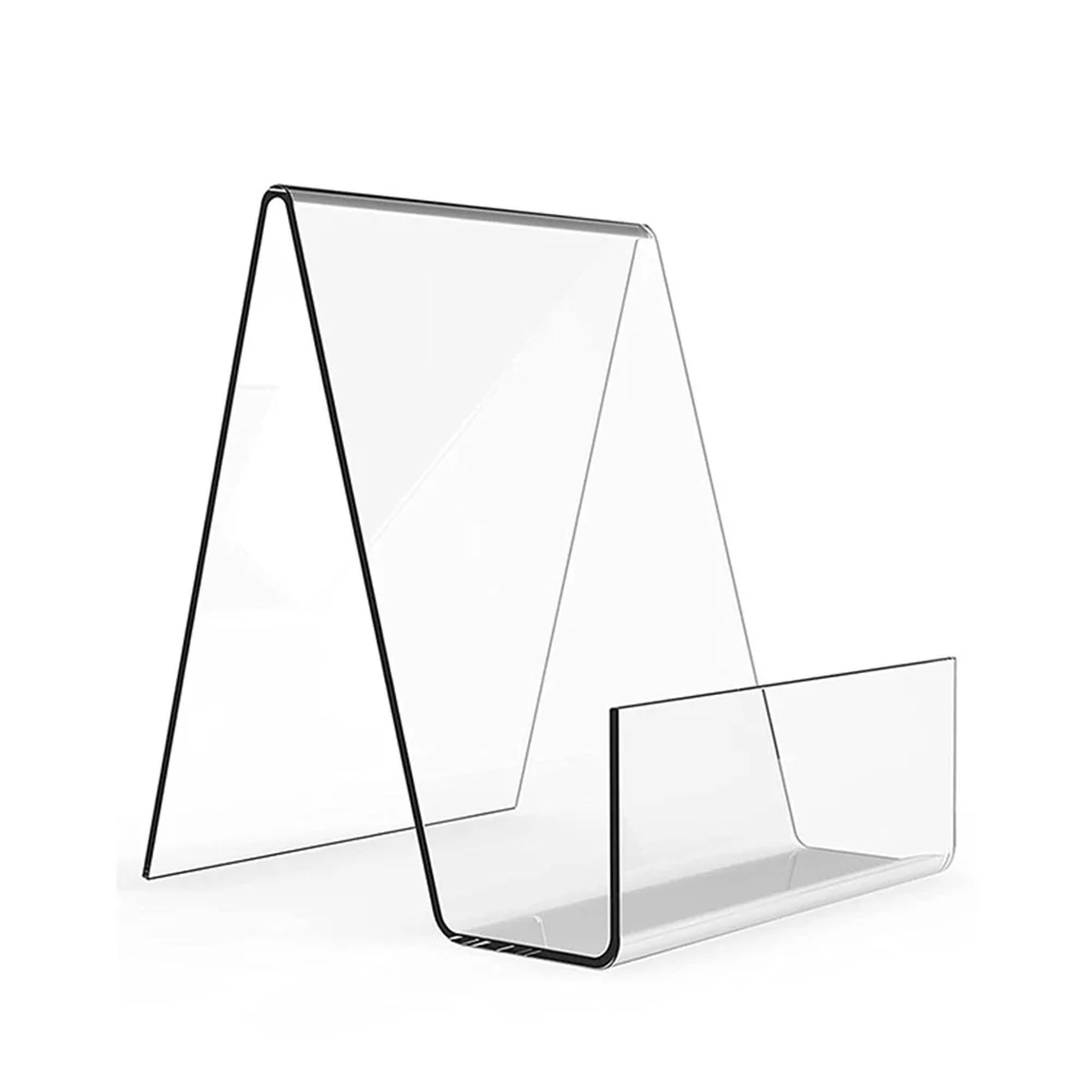10 Supporti Espositori In Acrilico Trasparente Regolabili | Per Libri, Piatti, Foto, Cellulari E Displays | Altezza 11,2 Cm