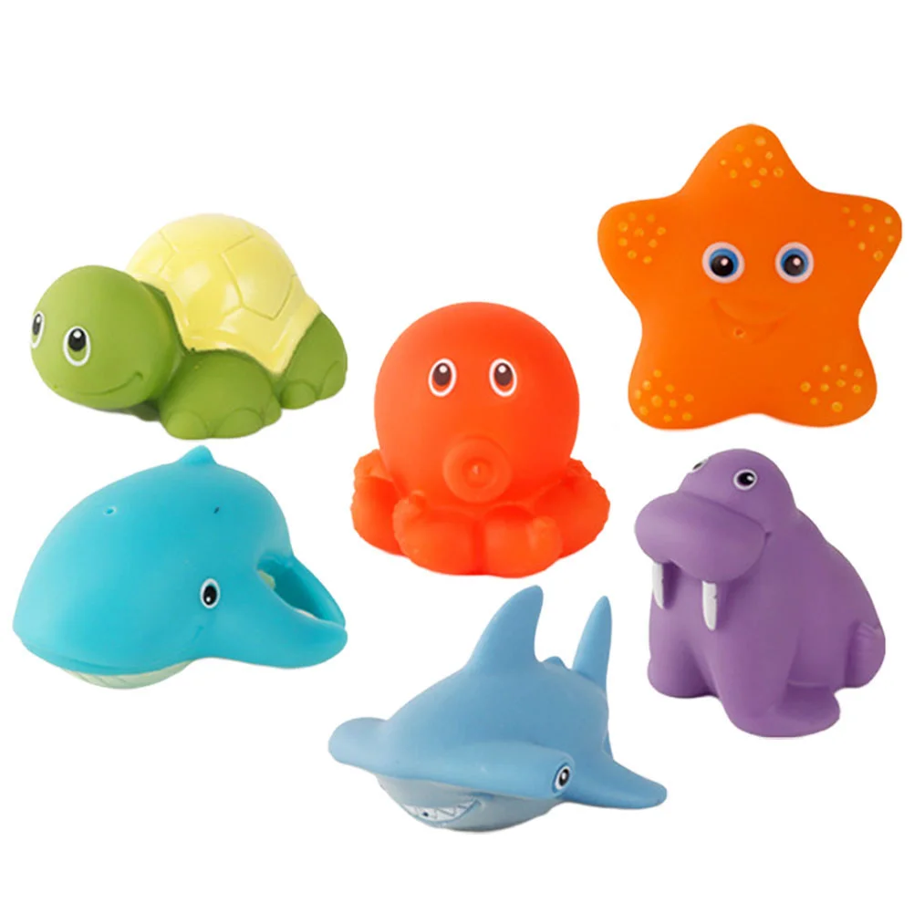 

Toddlers Bath Toy Bathtub Floating Animal Heat Bath Toy For Infant Children Playing With Water Spraying Temperature Sensing