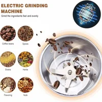 Electric Coffee GrinderMultifunctional Home Grains Grinder Household Small Powder Grinding Machine Ultra-Fine Grinder Home Tool 2