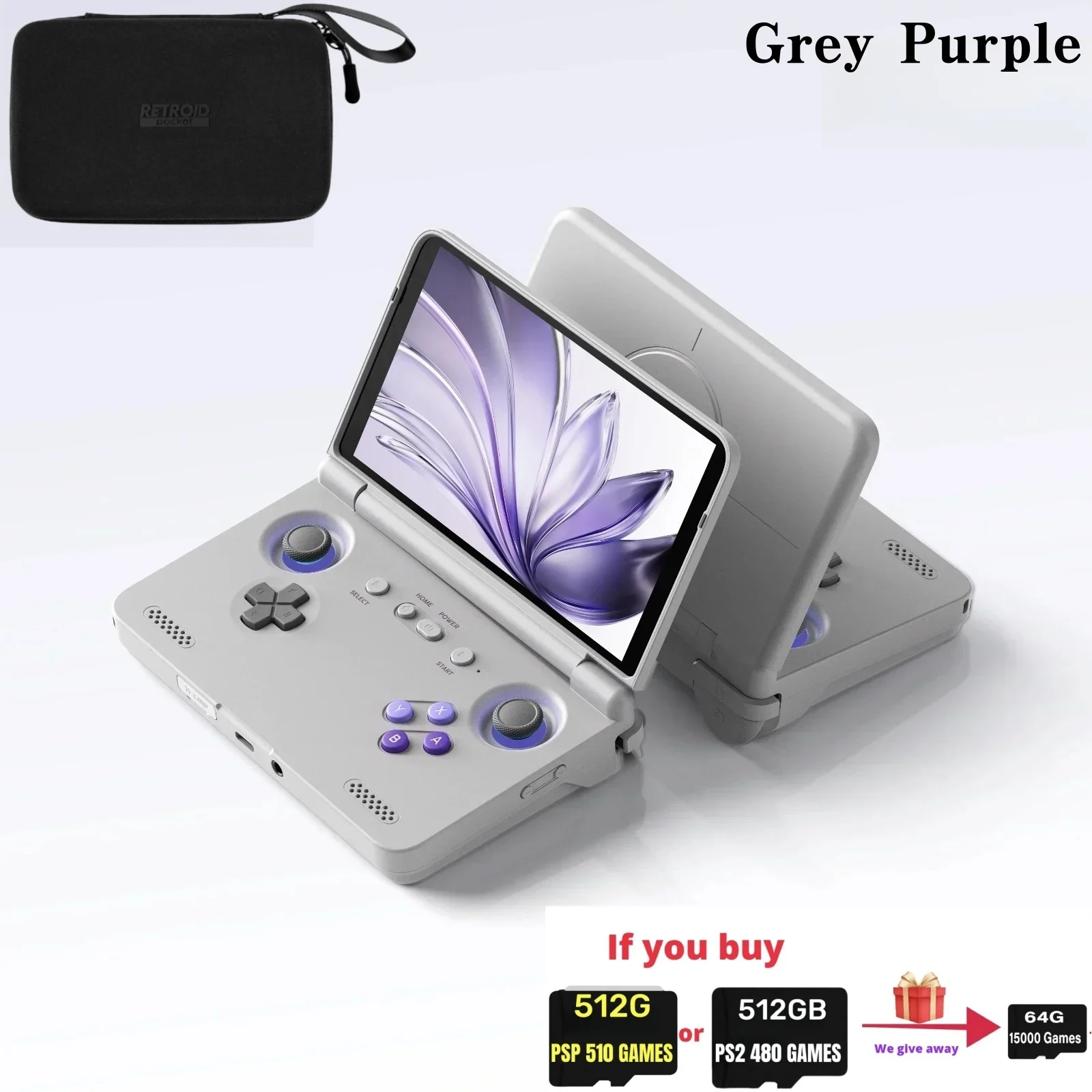 Retroid Pocket Flip 2 レトロ携帯ゲーム機 ビデオゲーム機 5.5インチ
