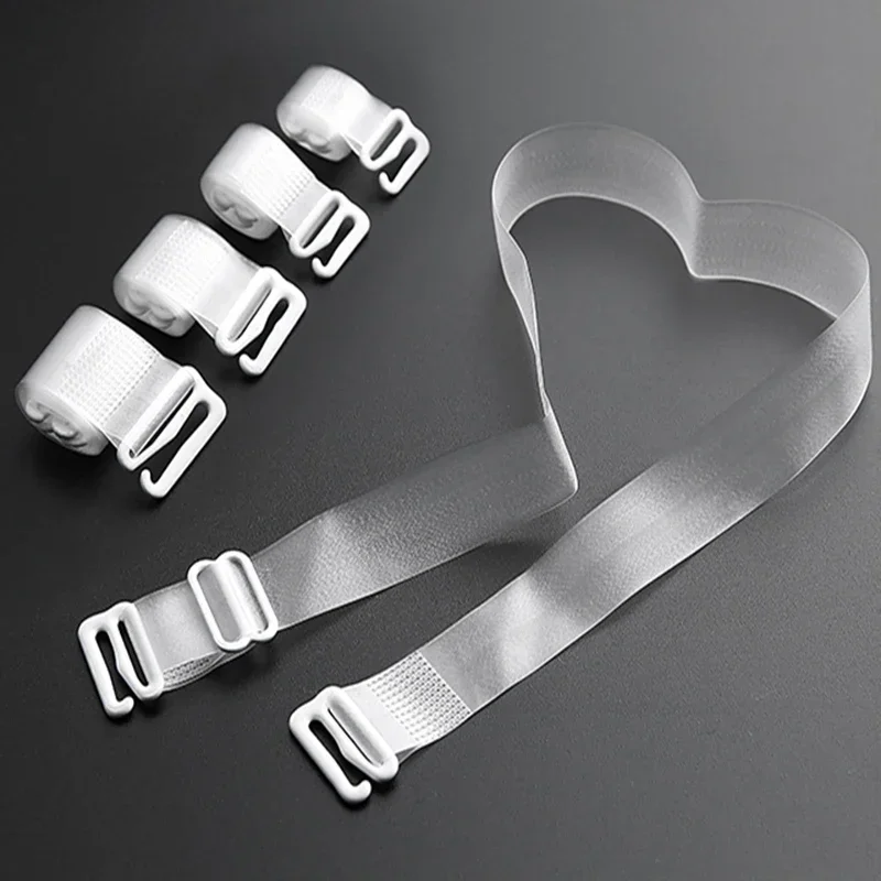 Women Clear Bra Straps Invisible Transparent Elastic Adjustable Underwear Intimates Accessories for PC