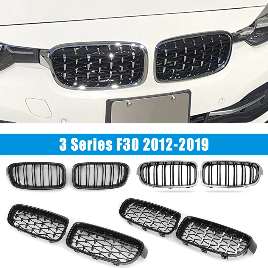 

Front Kidney Grills Grille Sports M Style for BMW 3 Series F30 2012 2013 2014 2015 2016 2017 2018 2019