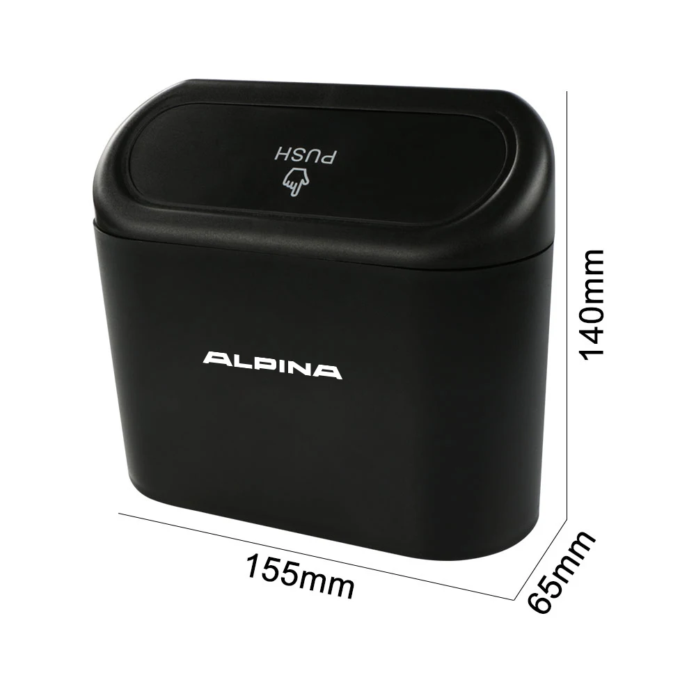 Portable Car Trash Can Hanging Vehicle Garbage Case Auto Accessories For Bmw Alpina E90 E92 E93 E60 E61 E46 F30 F10 F20 G20 G30