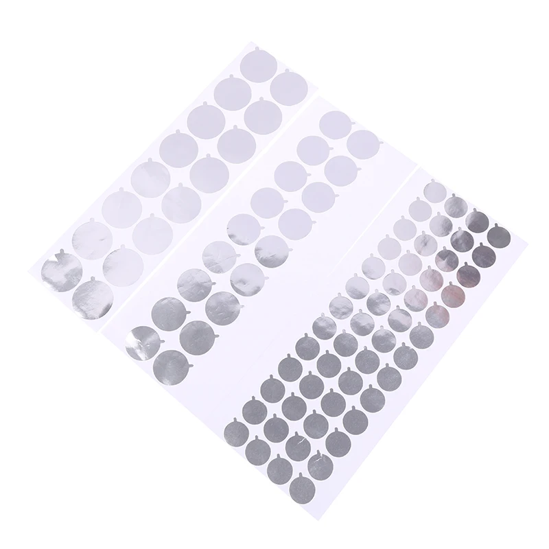 2Sheets Aluminium Foil Sealing Stickers with Handle for Cosmetics Bottle Chemical Tube Toothpaste Hose Mouth Seals Multiple Size