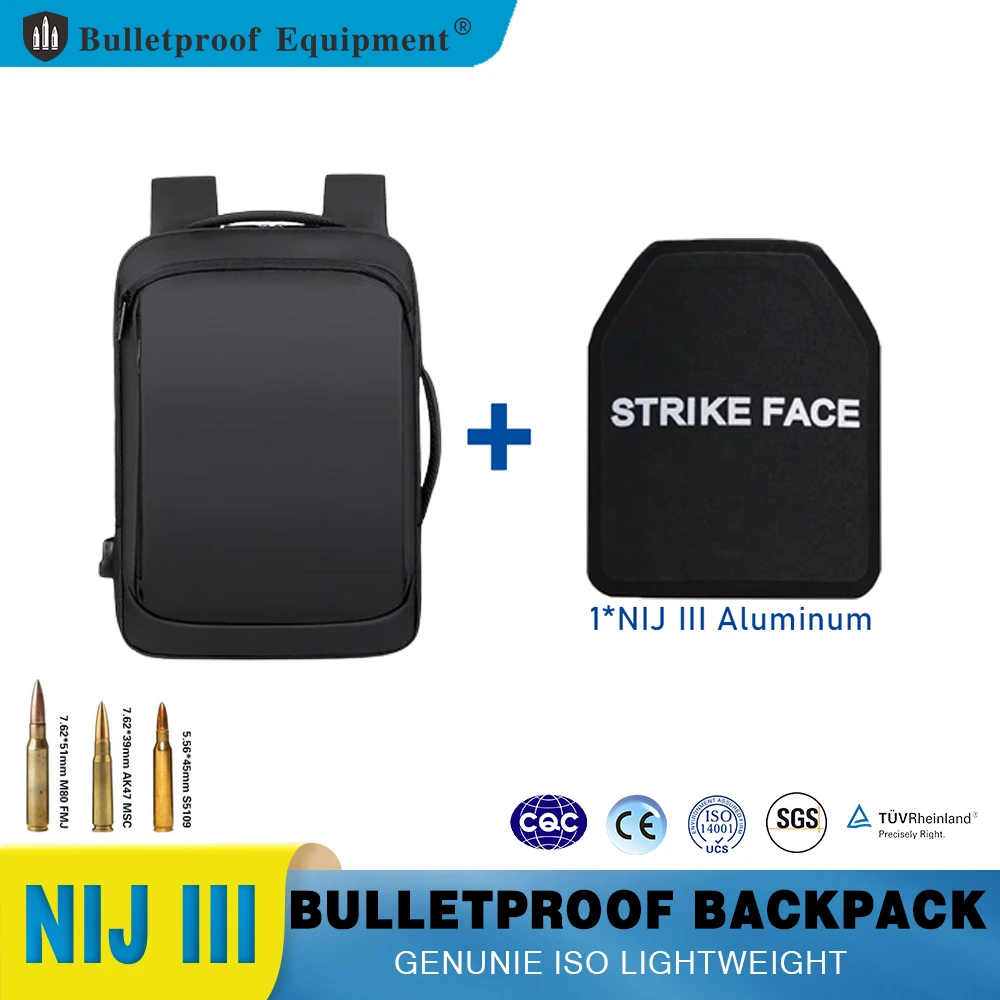 

NIJ IV Silicon Carbide Ceramic Tactical Concealed Self Defense Business Large Capacity Multifunctional Bulletproof Backpack