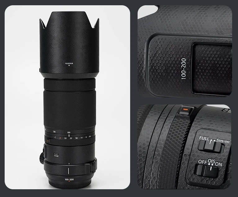 Description Picture 4 of itemFor Fujifilm GF 100-200mm F4 Camera Lens Skin Fujifilm 100 200mm Skin Anti-scratch Camera Lens Sticker protective film