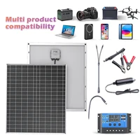 Kit de panneaux solaires 2 pièces avec contrôleur solaire 100A, ensemble complet d'alimentation solaire pour maison, camping-car, camping, livraison rapide en 3 à 7 jours, expédié depuis la Pologne 3