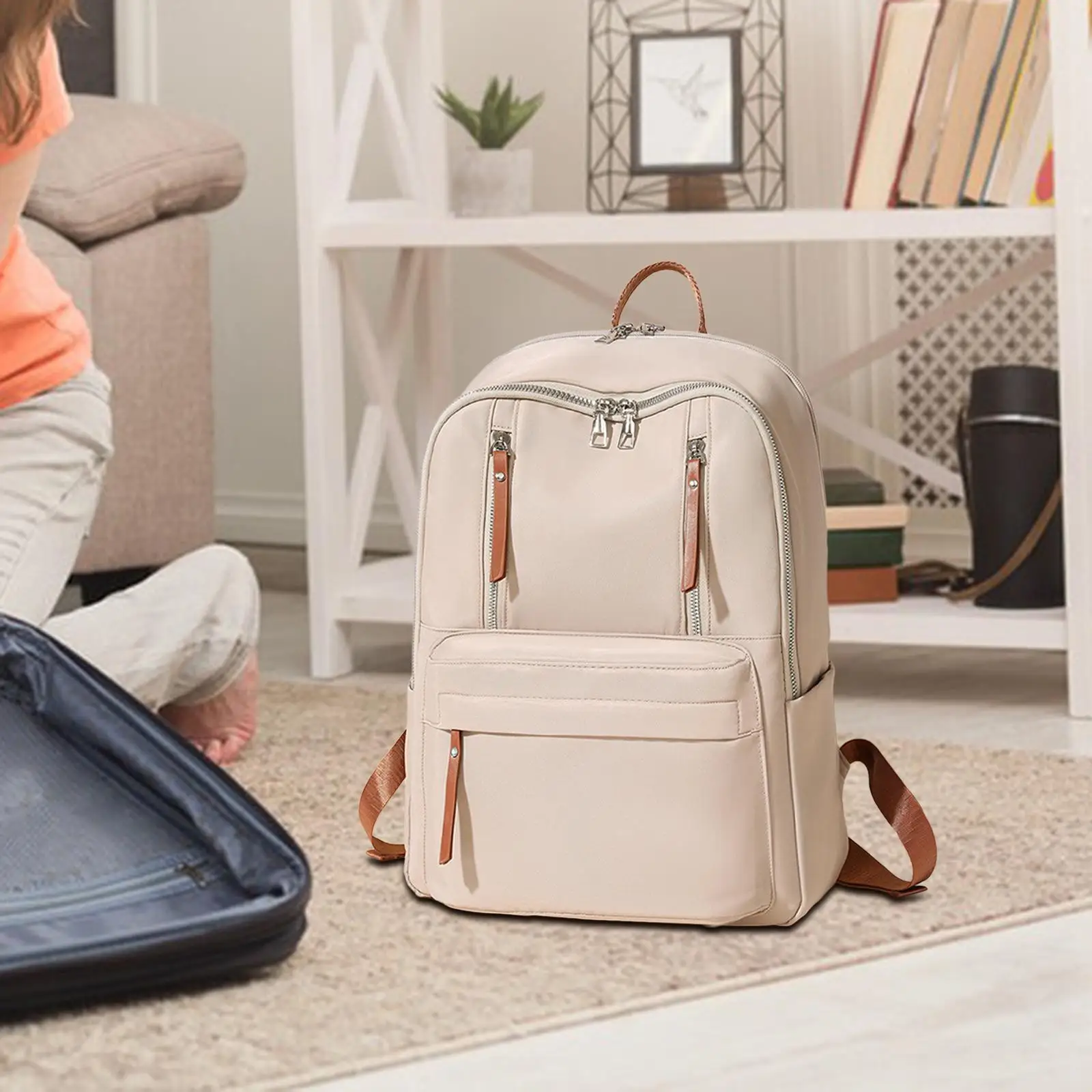 Laptop Backpack Rucksack Portable Travel Bag for Daily Camping Training Business