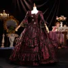 Gothic style palace ball performance costume stage costume host party dinner party annual meeting medieval long dress