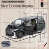 Alloy 1:24 Toyota Alphard MPV Car Model with Key Sound Light Diecast Toy Vehicle Kid Boy Collection Gift Miniature Voiture 6