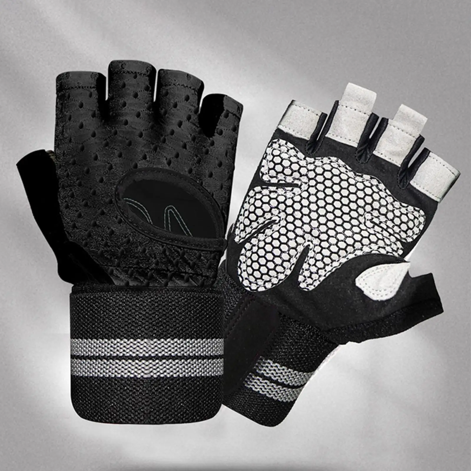 Half Finger Sports Gloves Workout Weight Lifting Gloves for Running Deadlift