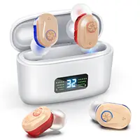 Wireless Mini Noise-cancelling Hearing Aid for Seniors, HD Digital Display, With Large-capacity Battery Charging Box 1