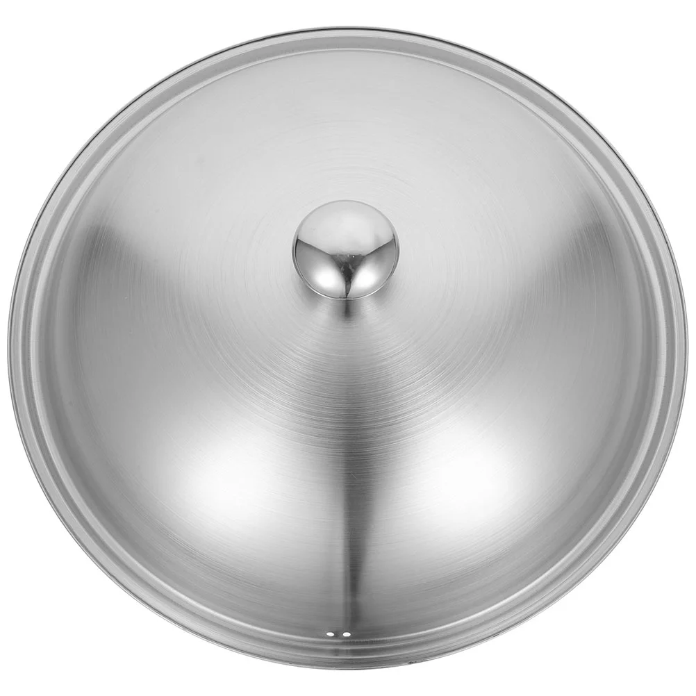 

Stainless Steel Pot Lid Cheese Melting Dome Grill Pan Kitchen Supplies Furnace Cover Household Pot Lid Kitchen Accessory