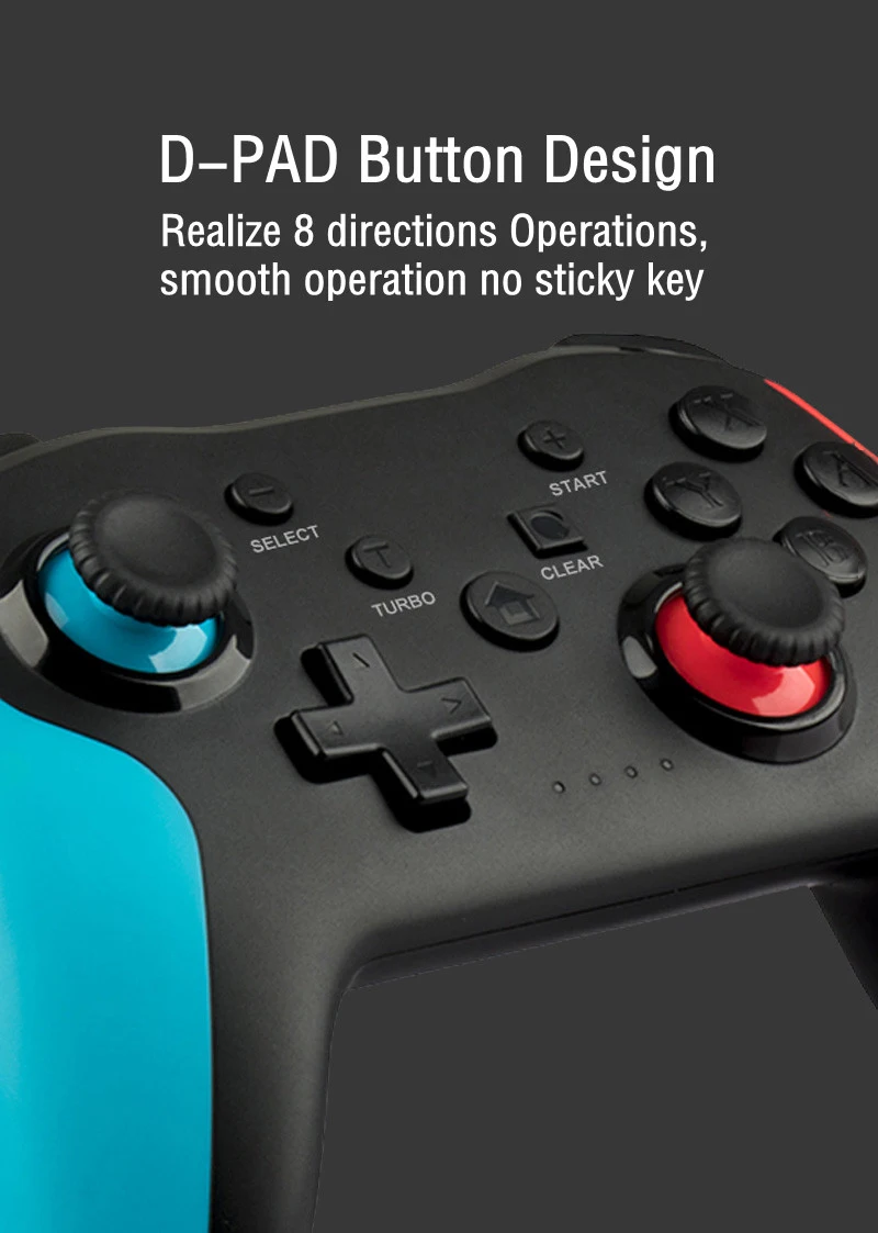 Bluetooth 2.4G Wireless Controller For Nintendo Switch Pro Smartphone PC TV Box Tablet PS3 Tesla Gamepad PC Joystick Controller