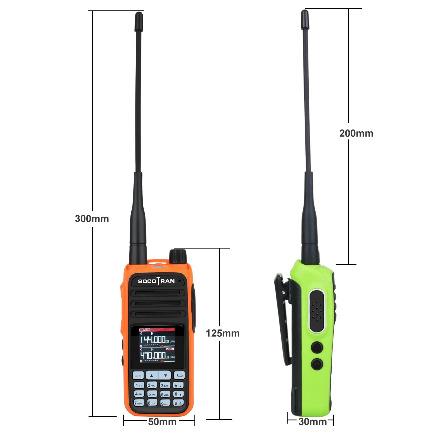 Socotran Walkie Talkie Air Band 5W Seven Bands Colorful Portable Amateur Ham Two Way Radio EP-UVA37 W/ Scrambler Wireless Freque 4