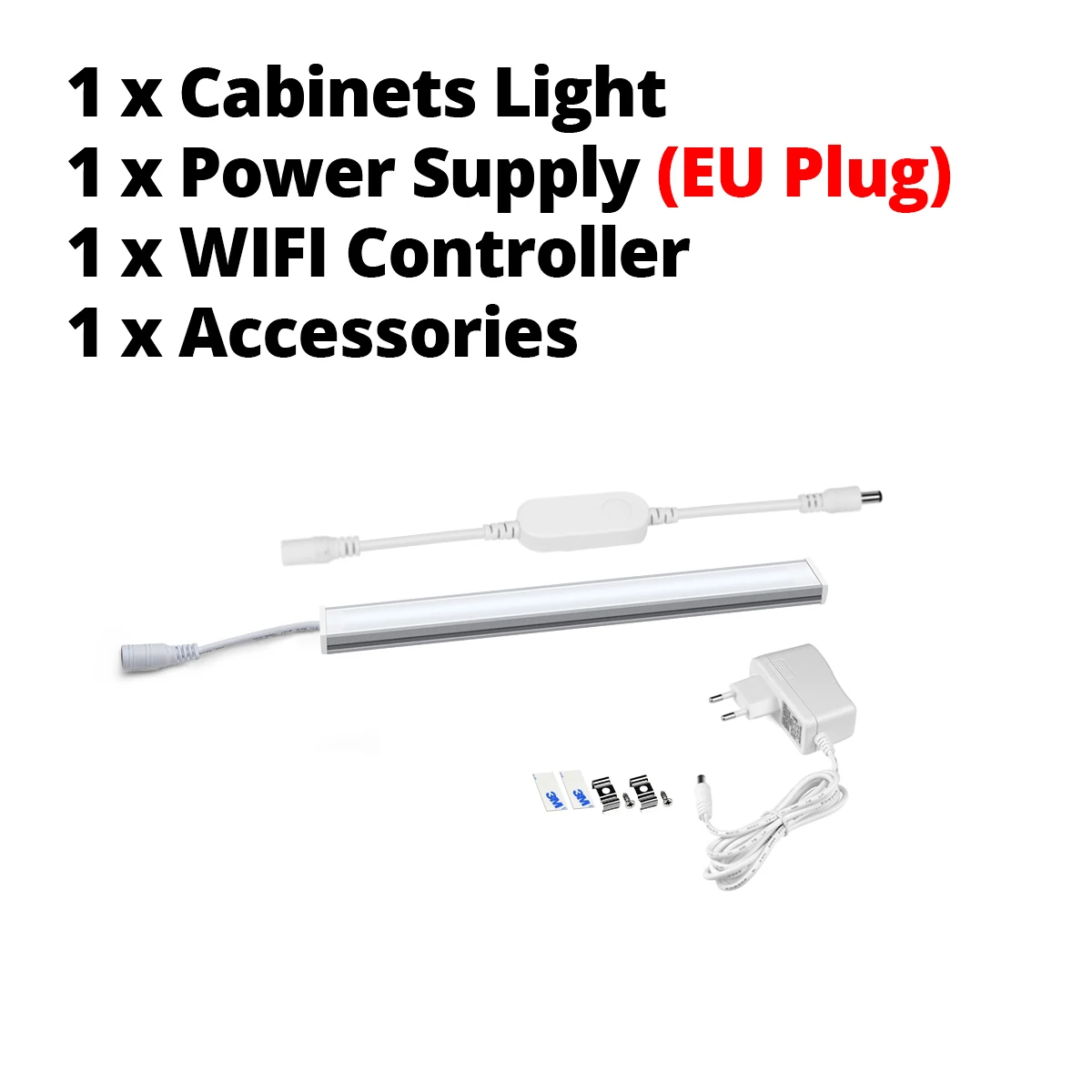 Smart Tuya Wifi Aluminium Bar LED Beleuchtung Kit Unter Schrank Licht Sprachsteuerung Für Küche Schrank Arbeit mit Alexa Google hause