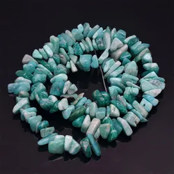 Natural Stone Irregular Crystal Agate Gravel Beads - Length about 39cm (Amazonite)