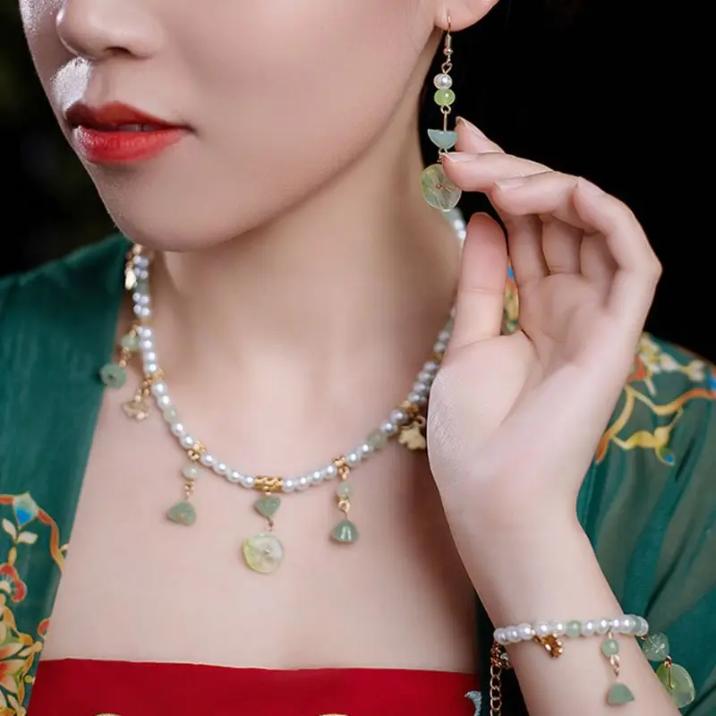 

Винтажное китайское ожерелье династии Тан, искусственное ожерелье