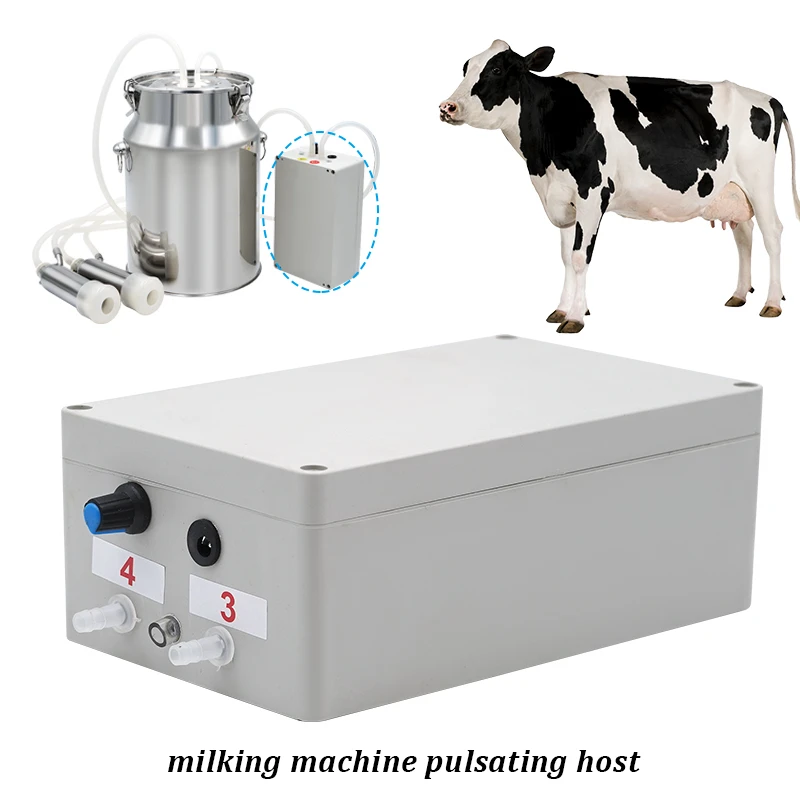 Elektrische Kuhmelkpumpe, elektrische Melkmaschine, Host-Zubehör, Vakuumpumpe, Melkmaschine für Esel, Schafe, Kuh, Pferd, 12 V – Detail 6