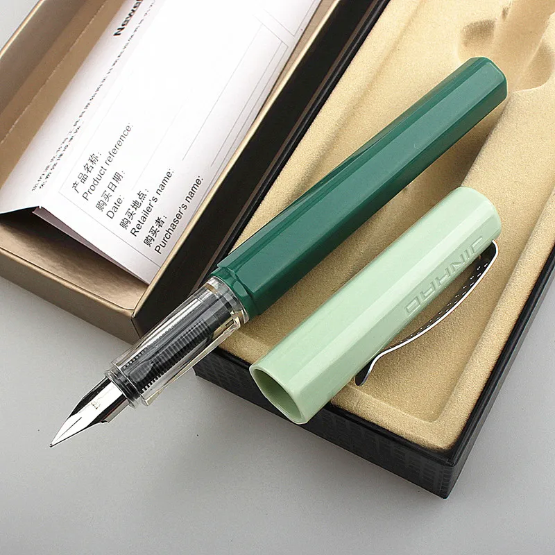 Jinhao lot Colourful Ink Sac Fountain Pen set Fountain Pen Ink Cartridges Refills Blue Black Drawing School Office Supplies