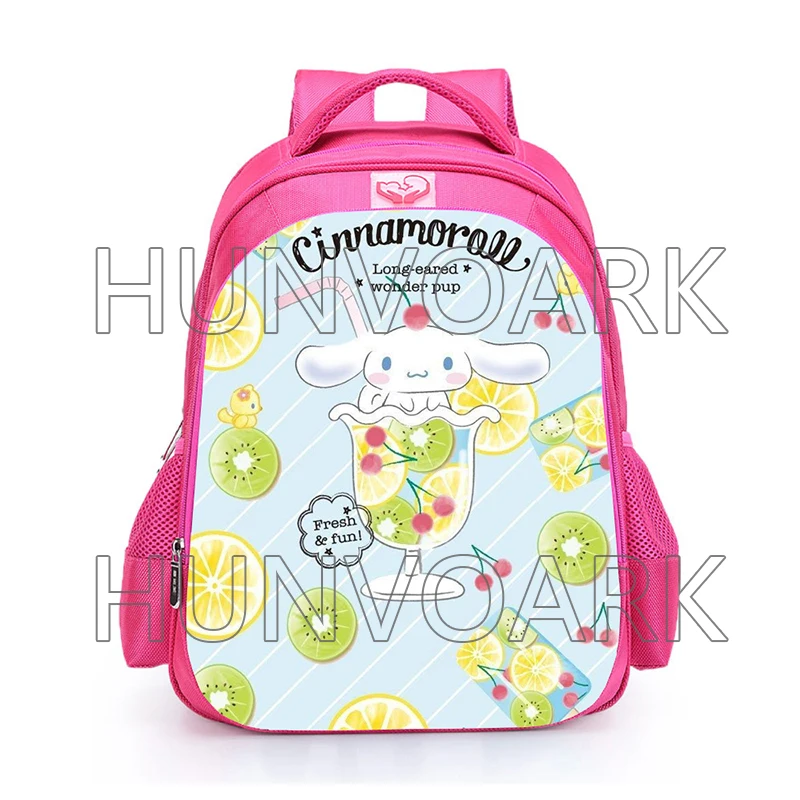 thumbnail image 1 of Mochila ortopédica rosa Cinnamoroll para niñas, mochila escolar de gran capacidad, impermeable, con estampado de princesas, para niños de primaria, 1 of 5