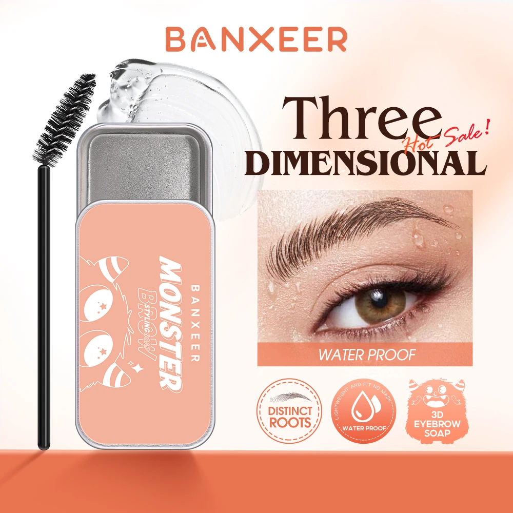 BANXEER Eyebrow Pomade Brow Gel Waterproof Long Lasting Smudge Proof Quick Drying Sculpt Soap Eyebrow Styling Gel Brows Wax eyebrow pomade