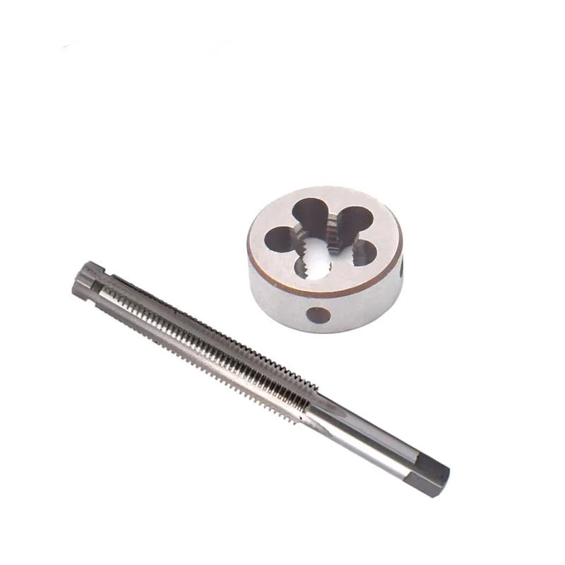1세트 HSS 좌핸드 사다리꼴 탭 및 다이트 Tr 8 10 12 14 16 X1.5 X2 X3 X4 나사산 나사탭 원형 나사다이트