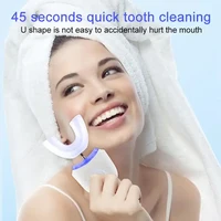 Wireless Charging U-shaped  Electric Toothbrush Ultrasonic Toothbrush With Silicone Waterproof Vibration Sonic Toothbrus