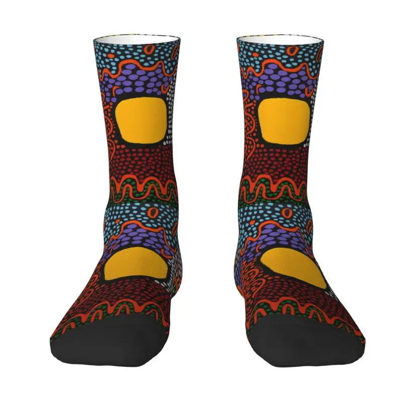 

Fun Print Yayoi Kusama Art Socks for Women Men Stretchy Summer Autumn Winter Colorful Polkadot Abstract Crew Socks