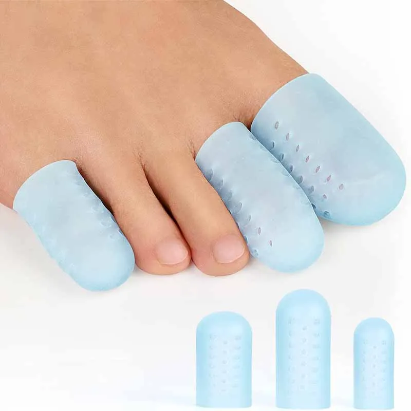 10pcs/5pair Toe Protector Thumb Care Silicone Soft Breathable Foot Corns Blisters Toe Cap Cover Finger Protection Foot Care Tool pexmen 10pcs waterproof anti wear shoes sticker high heel pads foot care protection prevent blister bandages