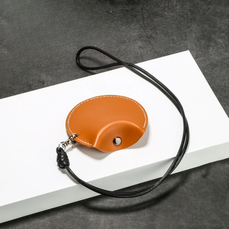 

Минималистичная сумка для хранения Bluetooth наушников с шеей, подвесная кожаная маленькая сумка для удобного и портативного хранения