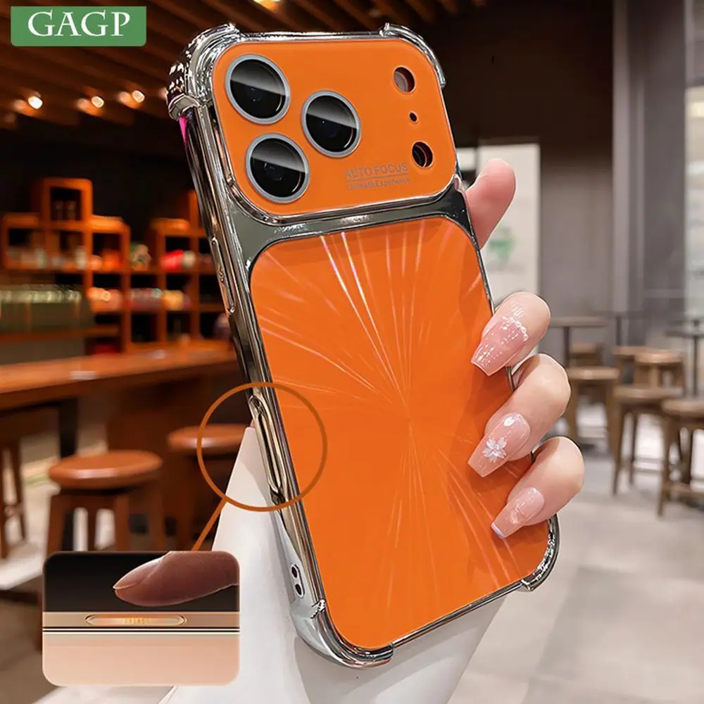 Aurora Laser Shockproof Luxury Plating Bumper Case