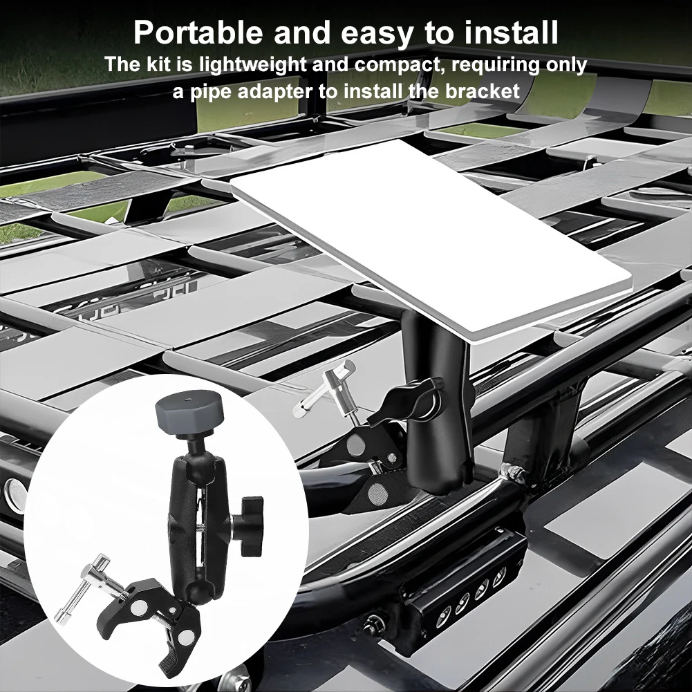 For Starlink Mini Clamp Bracket Kit Adjustable Pole Mount RV Mount for RV/Yacht/Camper/Guardrails