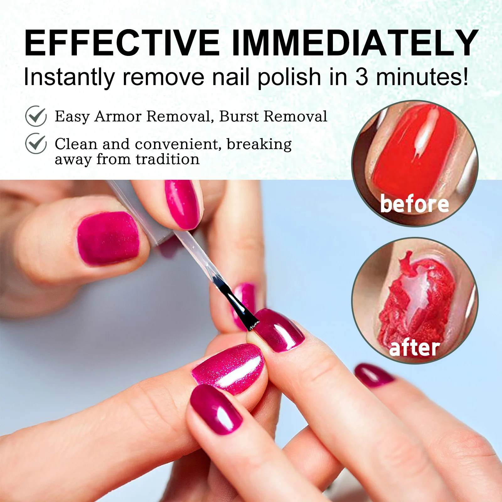 Nail Polish Remover Liquid Magic Burst Nail Sticky Layer Manicure Varnish Clearing Semi Permanent UV Gel Polish Delete Degreaser 4