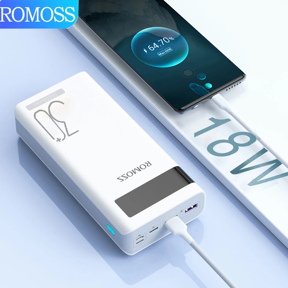 ΠΠ°ΡΡΡΠ±Π°Π½ΠΊ ROMOSS Sense8P +, 30000 ΠΌΠΡ, Ρ ΠΠ-Π΄ΠΈΡΠΏΠ»Π΅Π΅ΠΌ ΠΠ°ΡΡΡΠ±Π°Π½ΠΊ ROMOSS Sense8P +, 30000 ΠΌΠΡ, Ρ ΠΠ-Π΄ΠΈΡΠΏΠ»Π΅Π΅ΠΌ