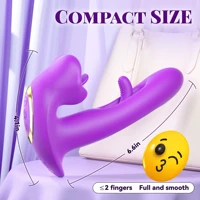 2-in-1-Klitoris-Vibrator mit realistischen Lippen für Frauen, G-Punkt-Sexspielzeug mit 10 schlagenden, vibrierenden und leckenen Zungenmodi, Masturbator 4