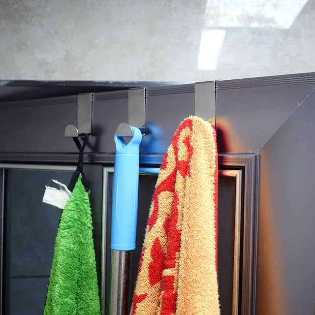 Armoire de salle de bain en forme de Z par crochet en acier inoxydable par cintre arrière porte-clés patère accessoires de cuisine à domicile outil d'organisation 4