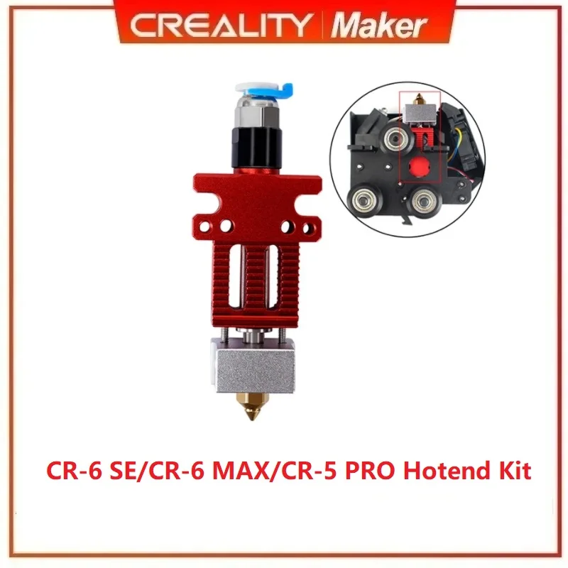 Creality 3D 프린터 업그레이드 부품, 모든 금속 디자인 핫엔드 키트, CR-6 SE, CR-6 MAX, CR-5 Pro용, 절연 실리콘 양말 포함