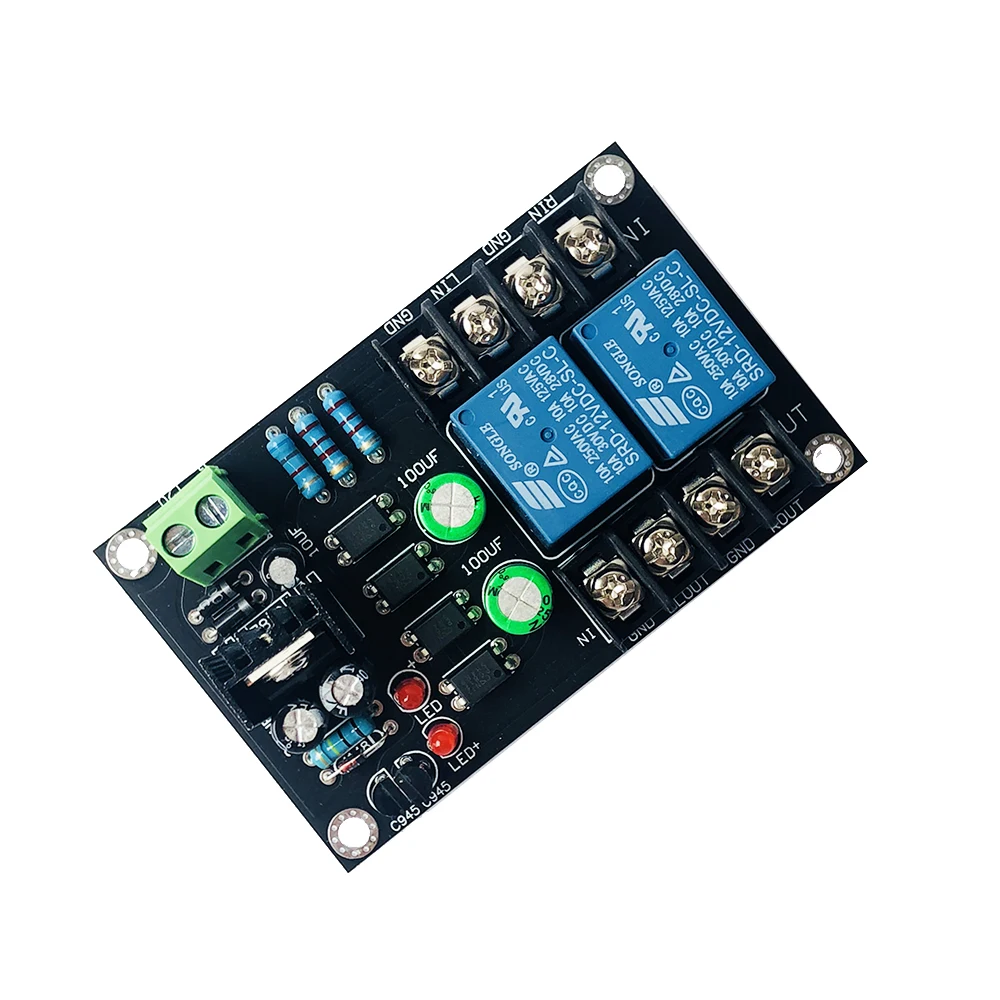 Audio amplifier board Class D 2.0 Digital Power Amplifier Speaker Protection Board 300W Delay Relay Speaker Protection
