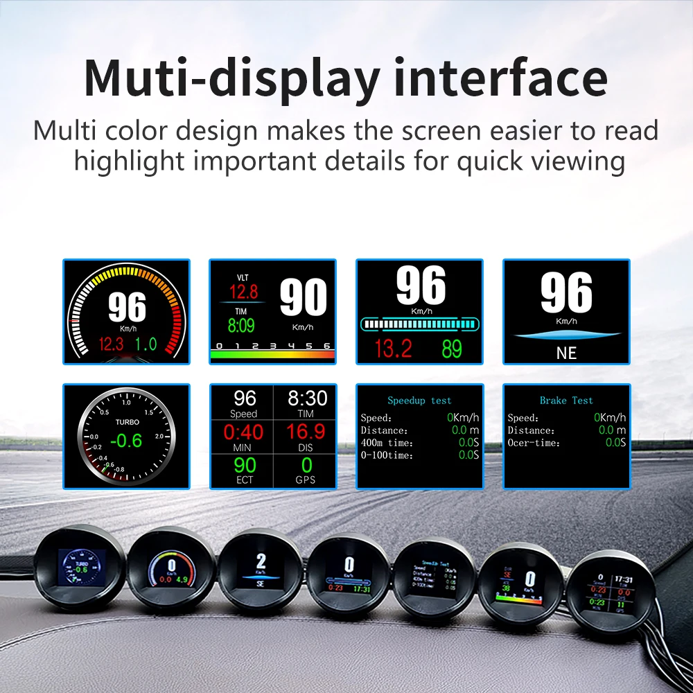 HUD  ÷ ڵ ӵ OBD + GPS  ý ӵ,   Һ º ڵ LCD , P11