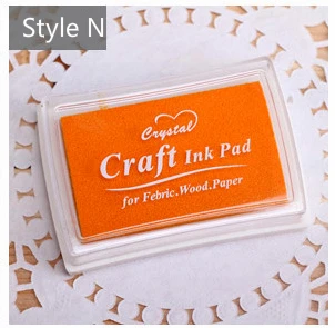 Mr Paper 15 Colors Inkpad Handmade DIY Craft Oil Based Ink Pad for Fabric Wood Paper Scrapbooking Ink pad Finger Painting N