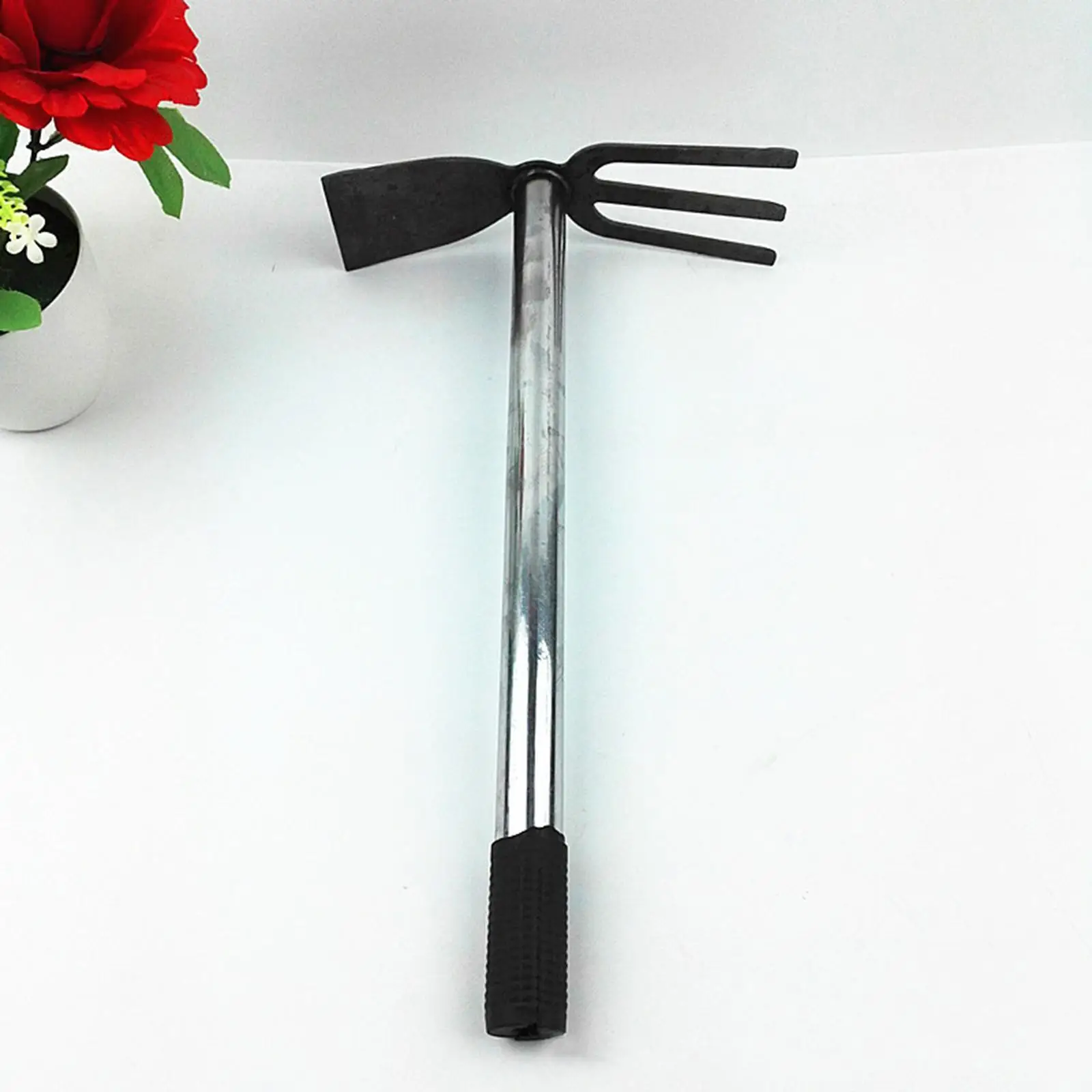Hand Digger Cultivator Wedding Gardening Handheld Short Nonslip Handle Garden Hoe for Digging Agriculture Farm Backyard Planting